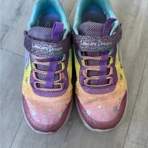 Skechers Kids' Dreamy Dancer Sneakers - Purple and Yellow